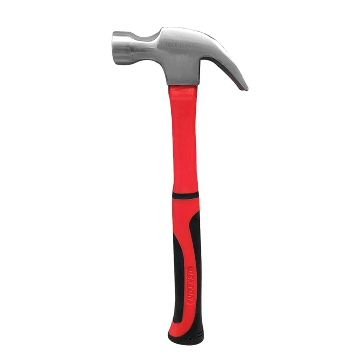 Dekton 8oz Fibreglass Claw Hammer-Anti-Slip Handle| Shock-Absorbing Fibreglass Core| Durable Steel Head| Precision Balanced| Heavy-Duty Nail Removal| Ideal for Construction, Carpentry| High Resistant