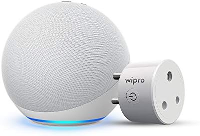 Echo (4th Gen, White) Combo with Wipro 16A smart plug – Easy Set-Up Echo (4th Gen, White) Combo with Wipro 16A smart plug – Easy Set-Up
