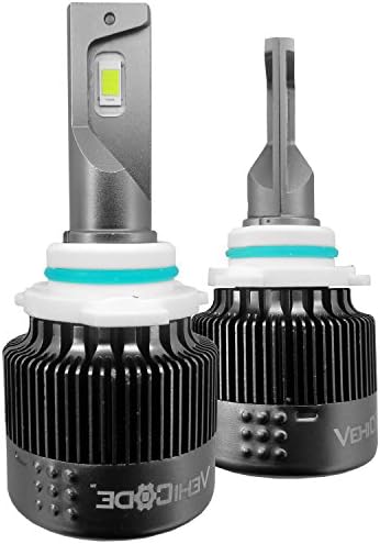 Huizen 9012 (HIR2) LED Projector Headlight Bulbs Conversion Kit (Chrysler, Dodge)- Adjustable Beam, Mute Fan, Low and High Replacement - 6000K White @ 8000lms - 2 Yr Warranty