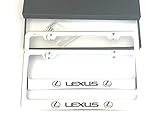 MAX WHOLESALE Stainless Steel License Plate Frame Rust Free With Bolt Caps For Lexus Cover (2-Chrome)