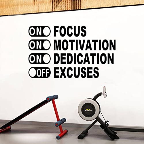 SEATUNE Motivational Wall Decals, Gym Wall Decor, Quotes Inspirational