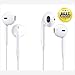 Jin&C sd038 hui-154 Premium Quality Headphones Earphones Earbuds with Mic Remote Control Compatible with iPhone/iPad/iPod - White - 2 Piece