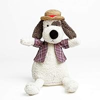 Krisphily Baby Friend Freedom Mr Dog 13" Stuffed Animals Puppy Plush Doll Toys Gifts (White)
