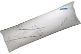 Five Diamond Collection Bamboo Covered Full Body Stay Cool Shredded Memory Foam Body Pillow,Hypoallergenic and Dust Mite Resistant,100% Washable,Made in USA