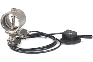 Cjuahsvior Manual Operation Motorbike Exhaust Control Valve-Can Be Welded/Waterproof Design 2" 51mm Exhaust Valve