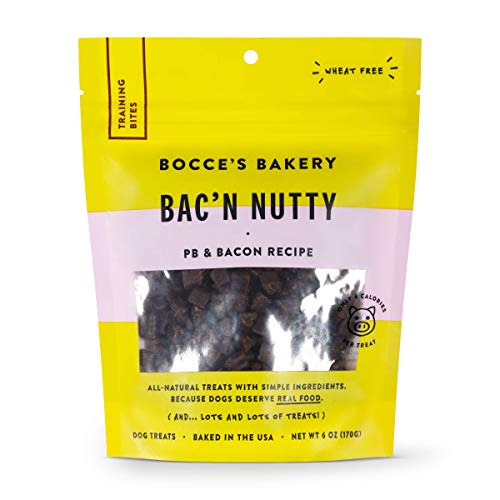 Bocce's Bakery - Everyday Dog Treats, Bac N' Nutty Training Bites, 6 oz