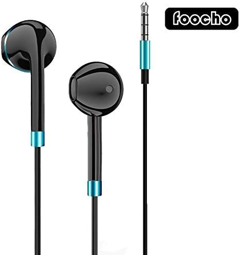 Earphones, Noise Isolating Headphones for iPhone/Samsung Galaxy/Huawei/Xiaomi etc.--Black(1Pack)