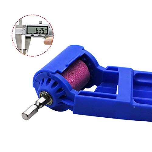 difcuyg5Ozw Portable Electric Twist Drill Bit Grinding,Rustproof Waterproof Wheel Sharpener Powered Part Tool Set Blue