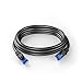 KabelDirekt Network Cable – Transmits Maximum Fiber-Optic Internet Speed – Network, Ethernet Cable, LAN Cable – 5X 25ft – Available in 1-100ft – for Gigabit Network, Router/Modem, RJ45 (Black/Blue)