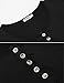 Naggoo Womens 3 4 Sleeve High Low Handkerchief Hemline Tunic Top Black