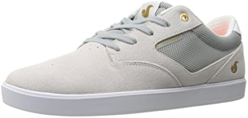DVS Men's Pressure SC Soco Skateboarding Shoe, Light Grey Suede/Mesh Chico, 10.5 M US