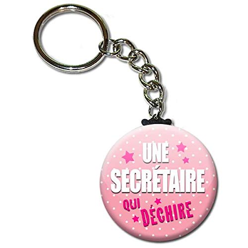 Une Secrétaire qui Déchire Porte Clés Chaînette 3,8 centimètres Idée