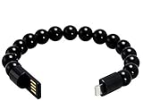 For Apple Iphone Data Cable Epteam 8 Pin Lightning to USB Bracelet Cable with Charging and Sync Iphone6 I6 Plus Iphone5/5s - 9 Inches Length (Black)