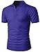 H2H Mens Casual Regular Fit Basic Short Sleeve Button Down Pique Polo Shirts