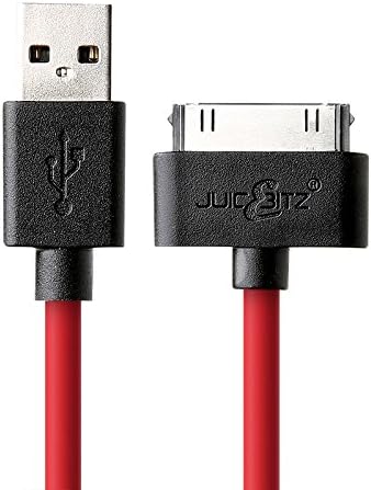 JuicEBitz 1m Super Core [20AWG Pure Copper] Fast Data & Charger Cable Lead for iPad 3 2 1, iPhone 4S 4, iPod - 1st to 6th Generation (1m, Limited Edition)