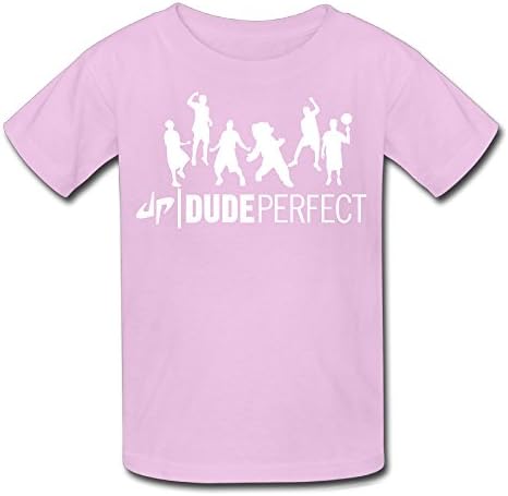 Kid's YouTube Dude Perfect DP Logo T-shirt Pink M