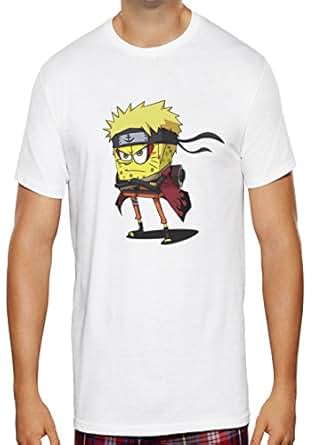 Amazon.com: Funny Spongebob Naruto Sage Mode Shirt Custom ...