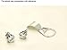 Fashion Women's Earrings White Swarovski Crystal Stone Titanium Steel Stud Earring Gift
