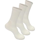 KaiteSocks Unisex Soft wool Crew Socks, 6 Pairs, Black/White/Gray | Soft breathable wool-blend crew socks with flexible stretch and lasting comfort for workouts, sports, and everyday wear.