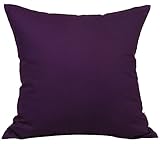 TangDepot Cotton Canvas Throw Pillow Cover -  Handmade - Many Colors Avaliable (14