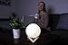 [AG 3D] Big Moon Lamp Night Light with Stand 5.9in Large 3D Childrens Lunar Rechargable USB Battery For Kids and Nursery Moonlight Nightlight Lamp Beautiful 3D Moon Light