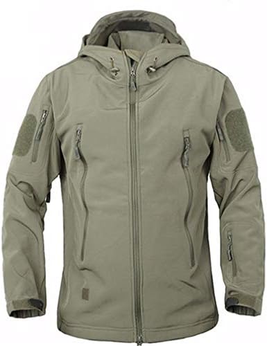 Merjert Men's Winter Shark Skin Military Windproof Tactical Softshell Army Jacket