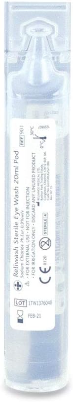 Reliance Medical Reliwash Sterile Saline Eye Wash Pods 25 x 20ml view 5