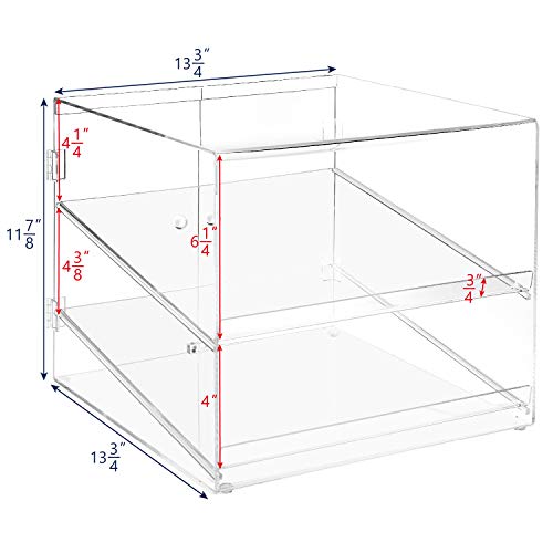 image for Ikee Design Clear Acrylic Case, Marketing Holders, Retail Pastry Bagel