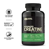 Optimum Nutrition Micronized Creatine Monohydrate Capsules, Keto Friendly, 2500mg, 100 Capsules