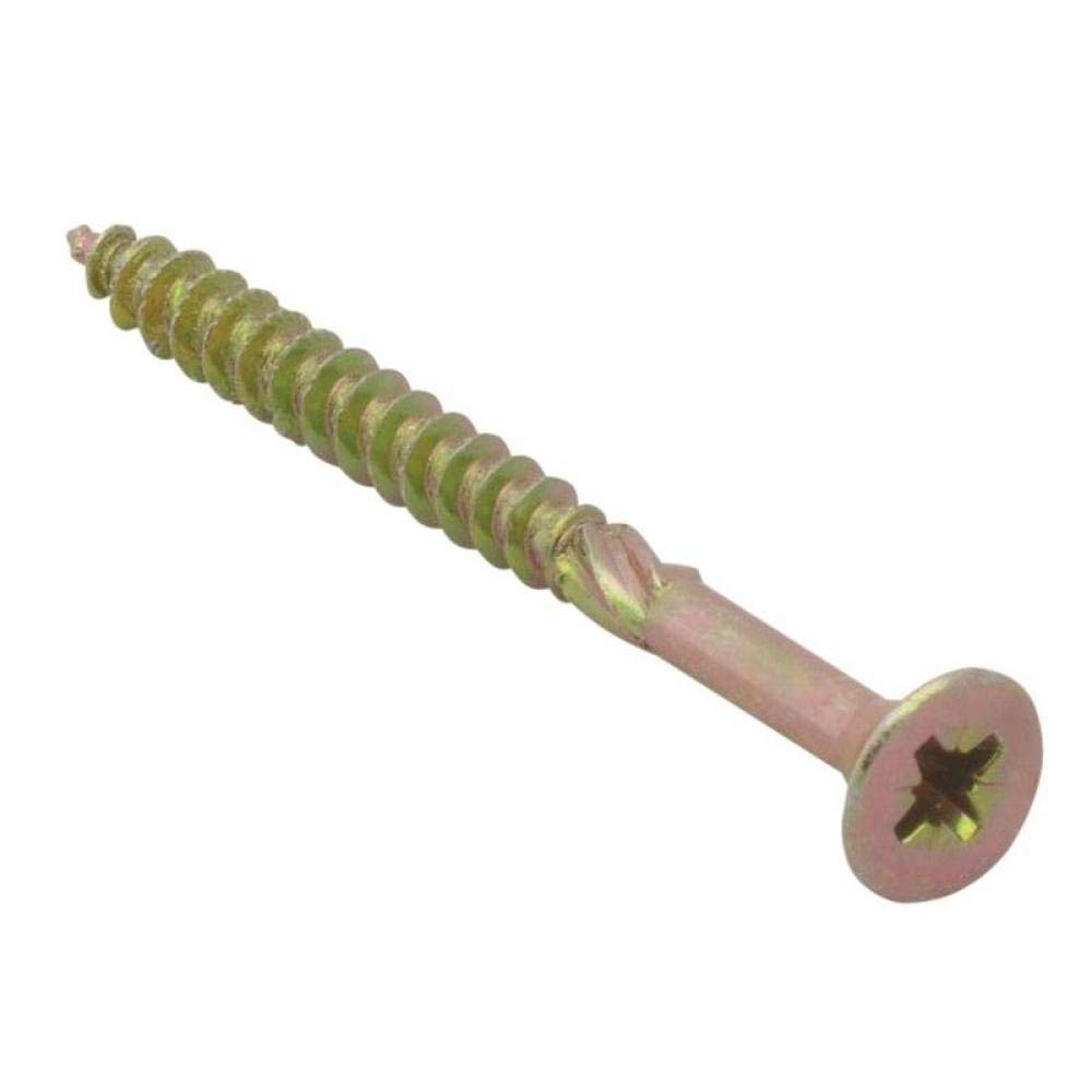 Spectre Advanced Multi-purpose Woodscrews | 4.0 x 60mm | Zinc Yellow Passivated | Bulk Box 500