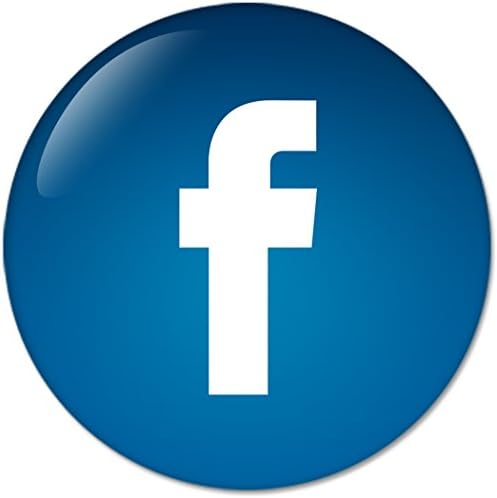 Colorful Circular Social Media Icons Facebook : Pinback Buttons 2.25 Inch (58mm)