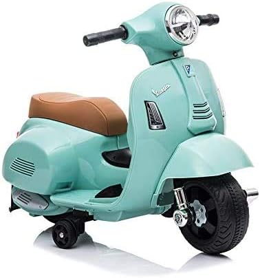 Amazon 子供用 電動乗用玩具 Vespa Gts Mini H1 ベスパ ライセンス品 補助輪付 乗用バイク 乗り物おもちゃ グリーン 電動乗用 おもちゃ