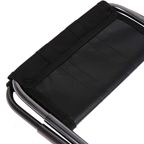 weichuang Campingstuhl Outdoor Legierung Klappstuhl Angelsitz Hocker Tragbarer Faltbarer Angelstuhl für Camping Angeln… – Bild 7