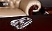 IUME Crystal Glass Cigar Ashtray Cigarette Holder Living Room Home Office Outdoor Travel for Women Men Tabletop Desk Decoration Decor Tray Box