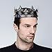 DcZeRong Adult Men Women Queen King Crowns Metal Crystal King Queen Birthday Prom Full Tiara Crowns Cake Topper