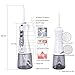 Blusmart Cordless Water Flosser Oral Irrigator Professional Dental Water Floss Rechargeable Flossing IPX7 Waterproof with 4 Jet Tips For Braces and Teeth Whitening,Travel and Home Use