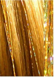 40" Hair Tinsel 100 Strands - Sparkling Gold