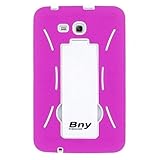 PINK WHITE Heavy Duty Hybrid Case Cover Skin for Samsung Galaxy Tab 3 7