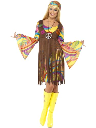 Smiffys 60s Groovy Lady, Brown Halloween und Karneval