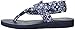 Skechers Cali Women's Meditation Squad Goals Toe Ring Sandal, Navy Bandana, 9 M US