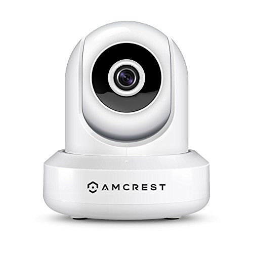 Amcrest ProHD 1080P POE (Power Over Ethernet) IP Camera with Pan/Tilt, Two-Way Audio, Optional Cloud Recording, Full HD (1920TVL) @ 30FPS, Wide 90Â° Viewing Angle and Night Vision IP2M-841EW (White)