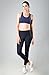 QUEENIEKE Women 25 Inches Yoga Leggings Sports Mid-Waist Tights 7/8 Length Pants M Color Black