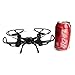 Mini RC Helicopter, Mould King Super-F Remote Control Quadcopter Drone 4CH 2.4GHz 6-Axis Mini Drone RTF with Headless Mode LED Flashing (Black)