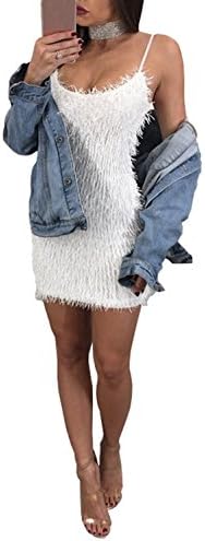 Greatgorgeous Women Summer Casual Party Evening Cocktail Strap Short Mini Dress Nightclub Dress (L)