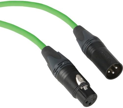 KopulPremium Performance 3000 Series XLR M to XLR F Microphone Cable - 20' (6.1 m), Green