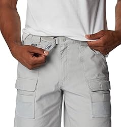 Columbia Men's Half Moon Iii Short, Cool Grey, 5X x 8