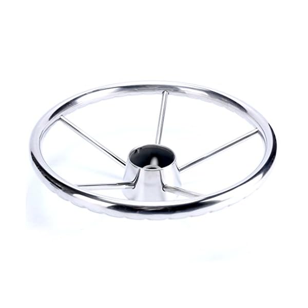 Amarine-made13-12-Inch-5-spoke-Destroyer-Style-Stainless-Boat-Steering-Wheel