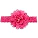 Baby Girls Headbands Chiffon Flower Soft Lace Band Big Bow Hair Accessories for Newborn Infants Toddlers Girls 12PCS