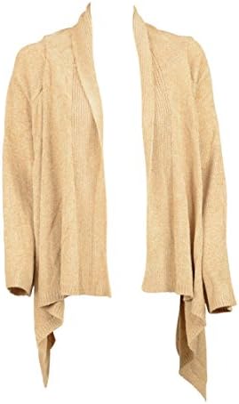 Charter Club Intimates Womens Blonde Open Front Cardigan Sweater S M