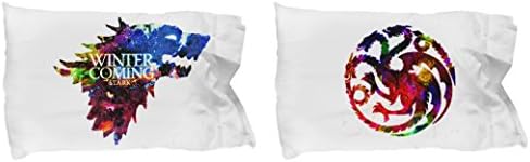 Inspiring Products Game of Thrones Pillow case Set Stark and Targaryen Sigil